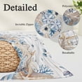 thumbnail image 3 of Blue Beige Coastal Body Pillow Covers 20"x60", Beach Starfish Summer Eucalyptus Retro Soft Brushed Microfiber Breathable Throw Pillow Covers, Decorative Pillowcase with Zipper for Couch Sofa Bedroom, 3 of 9