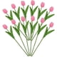 thumbnail image 5 of KAKOWELY 12 velas flotantes realistas de tulipán para centro de mesa de boda, decoración floral de tulipán, rellenos para jarrones de tulipán, 5 of 5
