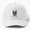 White, variant on Hoofing Skull Baseball Hat, Dark Equestrian Graphic Design, Classic Cap