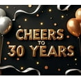 thumbnail image 4 of LUUFILx Cheers 30 Years Anniversary Backdrop Birthday Party Celebration Banner Decorations Event Supplies Balloon Props Photography Background, 4 of 8