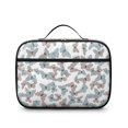thumbnail image 2 of Light Color Butterfly Leaf Pattern Teens Insulated Bento School Lunch Bag, 12 Can Capacity, for Work, Picnic or Travel, 10.6x7.7x4.3 Inches, 2 of 5