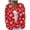 #259 Red, variant on Felirenzacia Women’s Christmas Knit Cardigan Sweater, Cozy Fair Isle Winter Button Frontm, S-3XL