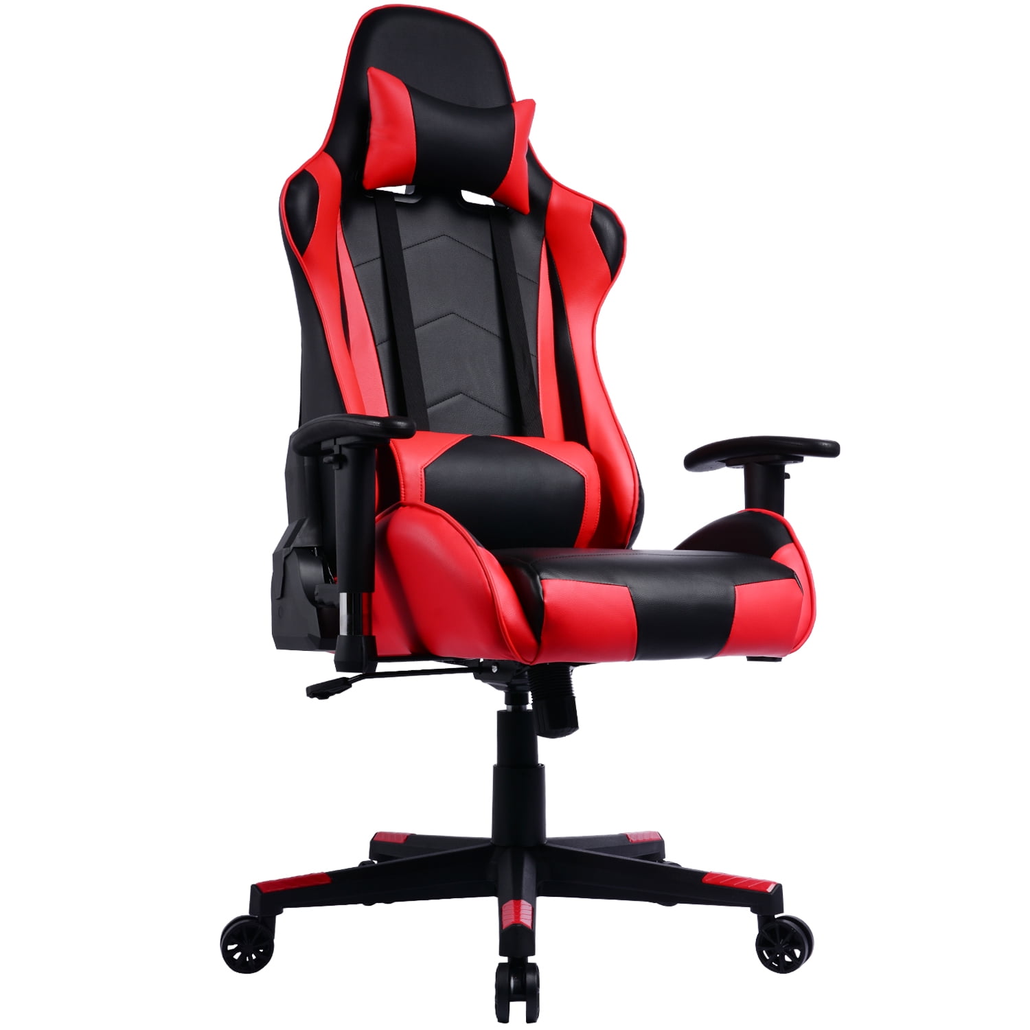 Red Gaming chaise tête soutien lombaire Repose-pieds Gamer Racing Fauteuil Bureau à Domicile 