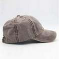 thumbnail image 3 of Unisex Children Casual Solid Baseball Hat Adjustable Washed Baseball Cap, 3 of 4
