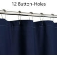 thumbnail image 5 of Farmhouse Navy Shower Curtain,Bowknot,Cotton Woven and Cotton Blend Fabric,Pleated Navy Stripe,Country Style,72x84 in, 5 of 12
