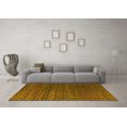 thumbnail image 3 of Ahgly Company Machine Washable Indoor Rectangle Abstract Yellow Modern Area Rugs, 2' x 5', 3 of 4