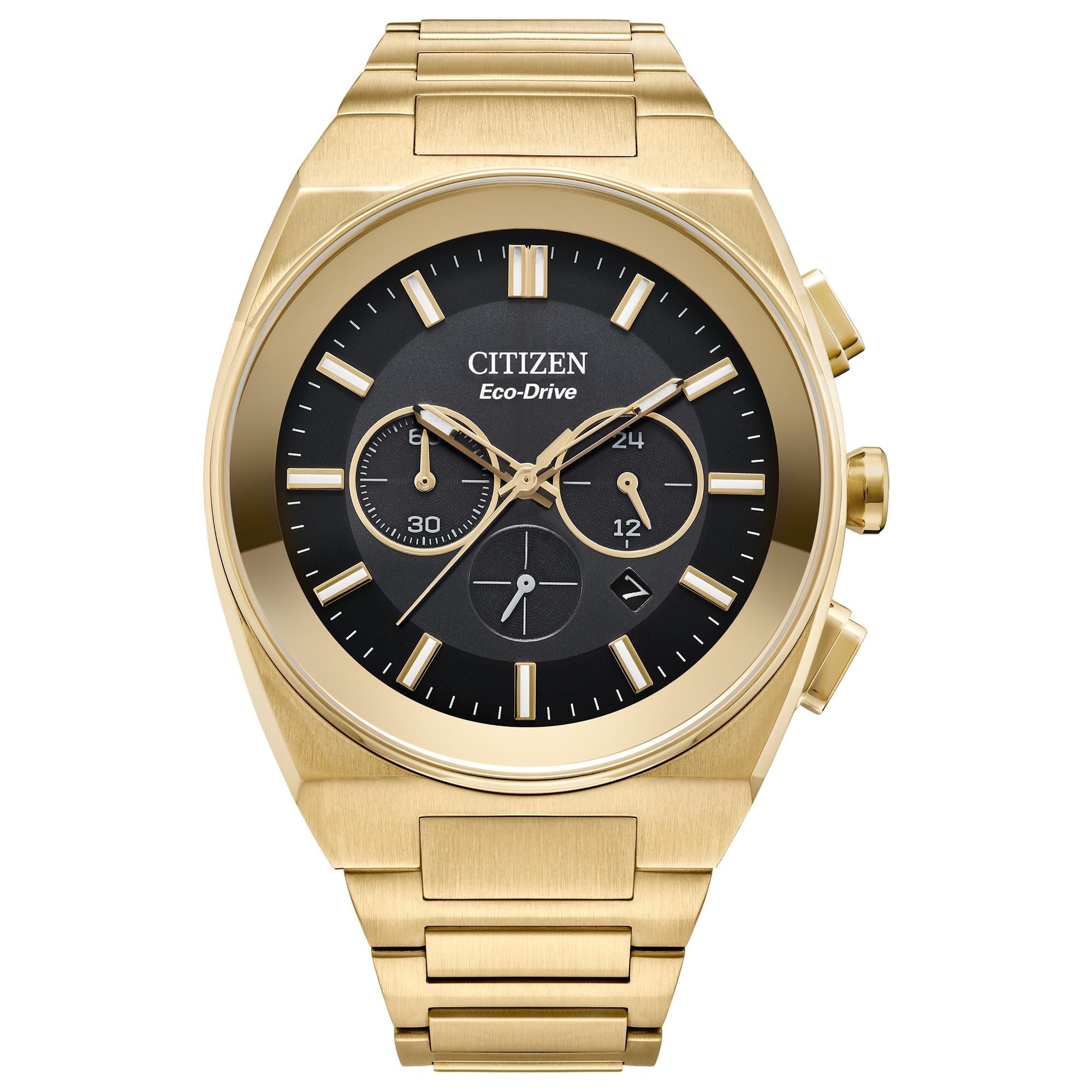 Citizen Men's Eco-Drive Carson Gold Tone Chronograph
