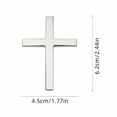 thumbnail image 3 of Car Decorations Sticker for Car Stainless Steel Black Emblem Cover Body Scratches Exterior Auto Accessory for Vehicle Body Rear Trunk Single Pack, 3 of 6