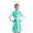 Mint Green, variant on TiaoBug Kids Girls Alien Outerspace Dress-up Metallic Robot A Line Dress with Feeler Headband Blue 6