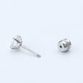 thumbnail image 6 of SUSHANG Stainless Steel Diamond Earrings Titanium Steel Stylish Round Zircon Fine Needle Earrings Stainless Steel Plated Diamond Earrings for Sensitive Simple Diamond Encrusted Earrings, 6 of 6