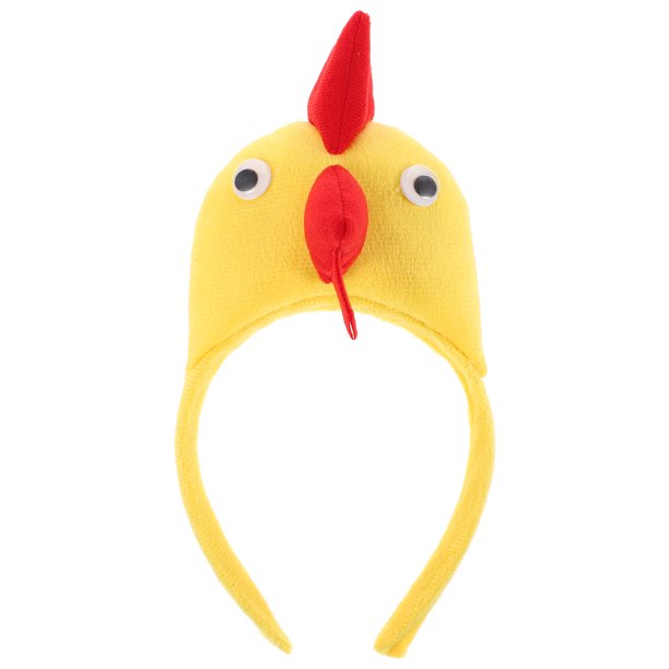 Divertida diadema de pollo para cosplay, accesorio para el pelo de animales, tocado único para fiestas, tocado de festival para disfraces y accesorios de fotos