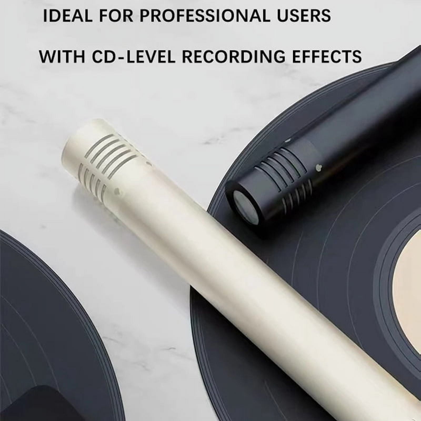 1 Pair C02 Pen-Shaped Condenser Microphone Shockproof Clip Microphone Piano Mic Pen Type Instrument Microphone B