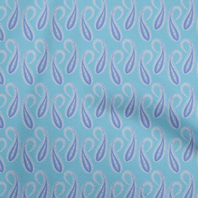 oneOone Silk Tabby Turquoise Blue Fabric Asian Traditional Craft Projects Decor Fabric Printed By The Yard 42 Inch Wide