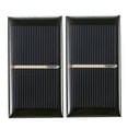 thumbnail image 1 of Yeacher 2PCS 0.3W 0.5V Solar Panel Polycrystalline Silicon Solar Cell DIY Waterproof Camping Portable Power Solar Panel Compatible for Light Lamp Fan Pump, 1 of 8