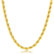 Jewelers 14K Solid Gold 4MM Rope Chain Necklace BOXED