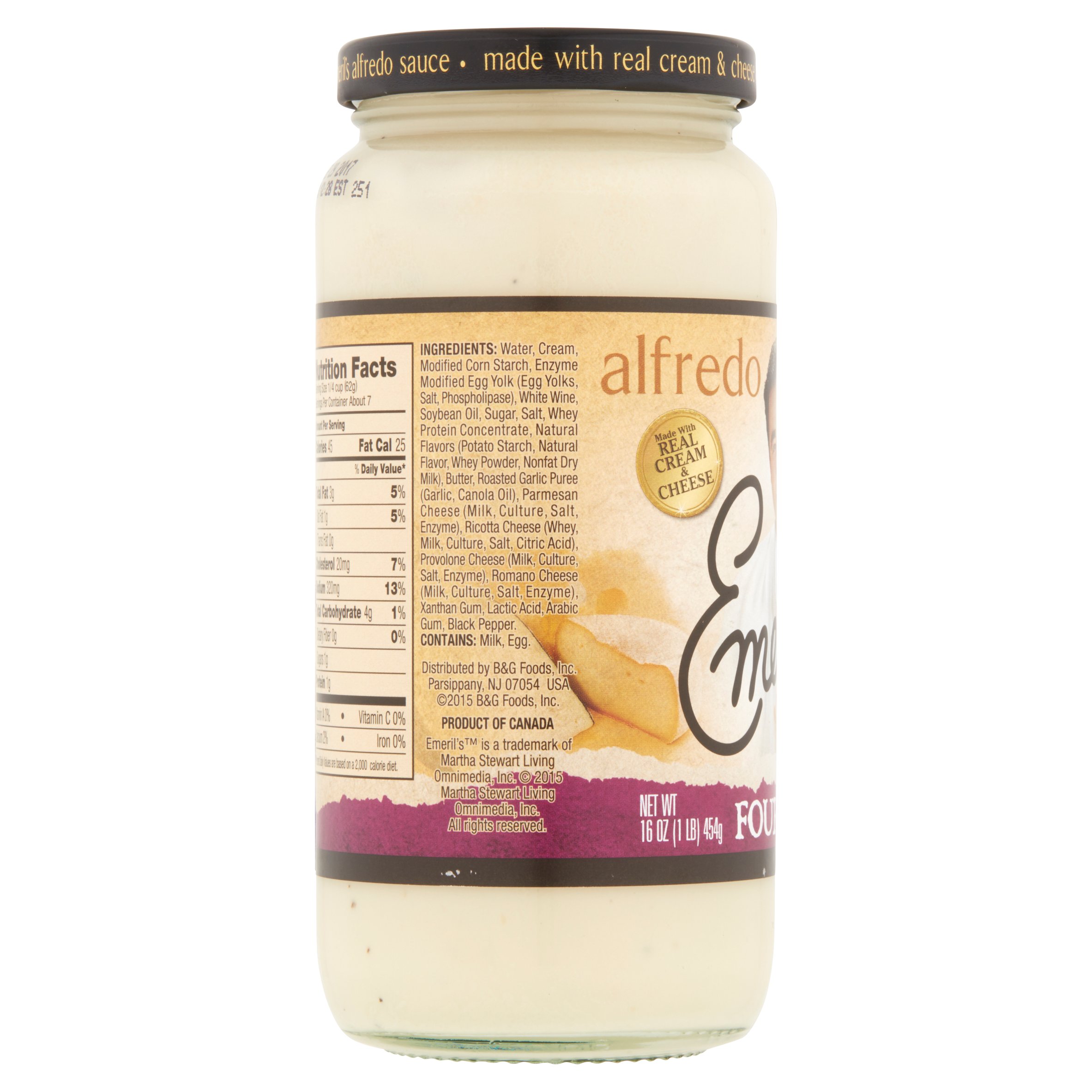 Emeril'sÂ® Four Cheese Alfredo Sauce 16 oz. Jar. - image 3 of 5