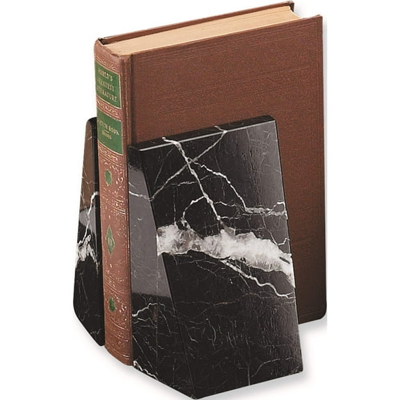 Fashion Black Marble Bookends (7 X 4.25) Made In China gl6064