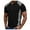 Black, variant on MIXUE Shirts For Men Summer Color Block Print Round Neck Button Down Short Sleeve Slim Fit Casual Pullover Tops T-shirts Streetwear,Gray,L