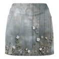 thumbnail image 6 of Njagoc3 Womens High - Waisted Rivet - Trimmed Denim Skort - Edgy Asymmetric for Summer Fashion Looks, 6 of 6