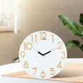 thumbnail image 2 of relayinert Solar Powered Clock For Contemporary Room Decoration Suitable For Decoration In Multiple Occasions Yellow green, 2 of 6