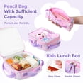 thumbnail image 3 of Gocvo Cat Backpacks for Girls, Sequin Girls Backpacks for School, Book Bags School Backpack with Lunchbox, 3 of 11