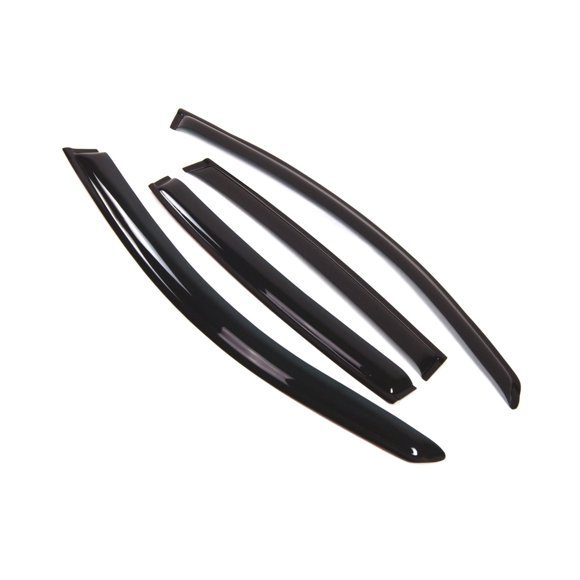 Car Window Rain Guard | Outside Mount Visors Auto Side Window Deflectors | Windows Visor Rain Shields Compatible with 2000-2005 Buick Lesabre | 4 Pcs Set, WD2-014, Dark Smoke