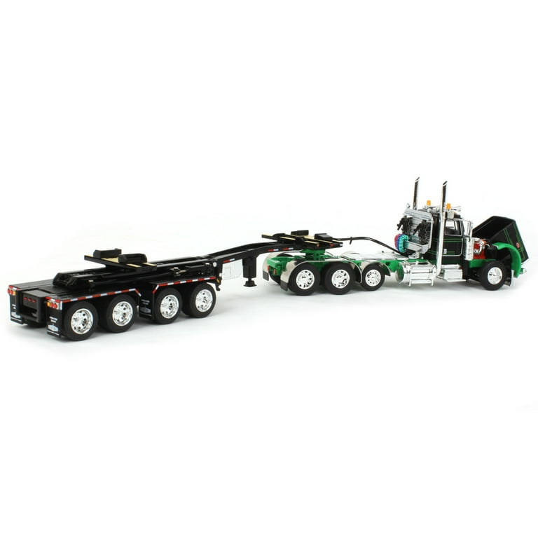 1/64 Scale Peterbilt 389 Model Truck, Black/Green with ERMC