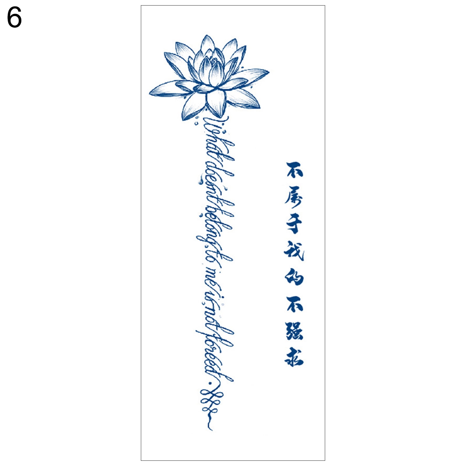 YFan Tattoo Convenient Harmless Vivid Clear Image Herb Temporary Tattoo  Sticker for Adults 