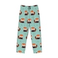 thumbnail image 2 of Vsdgher Fox Print Mens Pajama Pants Sleep & Lounge Pants, PJ Bottoms With elastic waistb and Pockets, 2 of 5