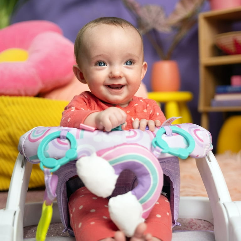 Bright Starts, SuperSeat Disney Princess Kinderzitje om te leren, zitten, spelen en eten, 4 maanden tot 4 jaar, roze