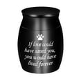 thumbnail image 1 of Greeniant Urna en forma de S de Metal, urna pensativa, necesita corroer el tarro de almacenamiento conmemorativo de acero inoxidable Preserve S Memoriales de mascotas negro, 1 of 6