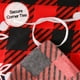 thumbnail image 4 of Juego de fundas de edredón JSD Red Buffalo Plaid Snowflakes King Size, 4 of 7