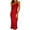 Red, variant on OAVQHLG3B One Shoulder Bodycon Dresses for Women Party Night Midi Sleeveless Solid Ruched Backless Casual Cocktail Dresses