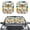 Dragonfly Floral, variant on Pzuqiu Horse & Sunflower Pattern Car Window Sun Shades, Easy to Install 2 Pieces Car Windshield Sun Shade Universal Fit Car Windshield Sunshade for Auto Van