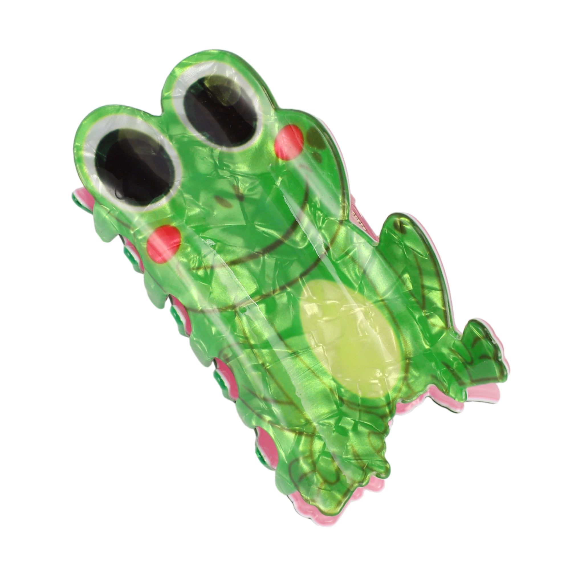 Unique Bargains Fashion Cute Frog Hair Clips Hairdo Clip for Women 3.46"x1.77"x1.65" Green
