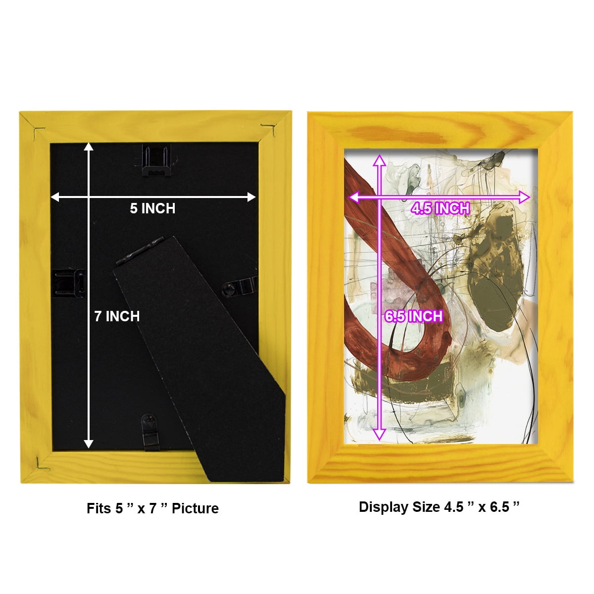 Rusted Loops I - Framed Print w/glass - Sunflower Yellow