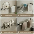 thumbnail image 4 of Aiteng 3 Pack 16in Self Adhesive Towel Rack for Bathroom Wall Mounted Towel Holder Storage Rack Bathroom Single Pole Towel Rod, 4 of 7