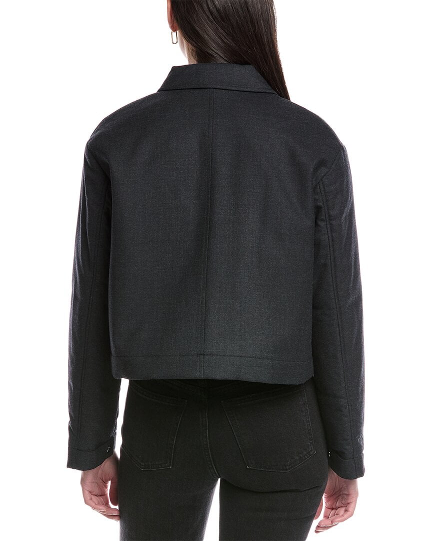 未使用タグ＊Theory CROP CREW JKT 　ブラック　S Theory womens Crop Wool-Blend Jacket, s, Gray - Walmart.com