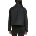 thumbnail image 2 of Theory womens  Crop Wool-Blend Jacket, l, Gray, 2 of 3