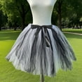 thumbnail image 5 of Bibifish Womens Tulle Skirts A-Line Elegant Stylish Sheer Tulle Skirts With Bow Belt Design High Waist Slim Fit Daily Wear Skirts, 5 of 5