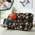 thumbnail image 5 of ZIATUBLES Recliner Chair Cover 8 PCS Stretch Reclining Couch Covers for 3 Cushion Reclining Sofa with Storage Pockets Soft Fitted Furniture Protector for Living Room, Dog Paw Mixed Print, 5 of 9