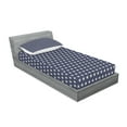 thumbnail image 2 of Star Fitted Sheet & Pillow Sham Set, Patriotic Star of the American Flag Independence Themed Freedom Concept USA, Decorative Printed 4 Piece Bedding Decor Set, Twin, Violet Blue and Tan, by Ambesonne, 2 of 3