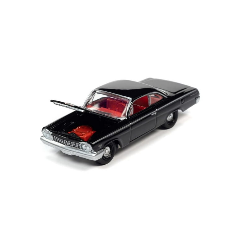 1962 Chevy Bel Air Bubbletop, Tuxedo Black - Johnny Lightning JLSP187/24B -  1/64 scale Diecast Car