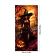 thumbnail image 3 of Halloween Decorations Door Cover,35.4x70.8 Inch Spooky Ghost Horror Doorway Curtains Door Covers Banners Decor,Perfect for Entryway Layout,Festival Scene Setting,Orange, 3 of 6