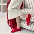 thumbnail image 6 of Skola Non Slip Socks for Women Winter Warm Cozy Fuzzy Slipper Socks Soft Fluffy Christmas Socks with Grips Microfiber Ankle Socks women's shoe size 5-8.5, 6 of 13
