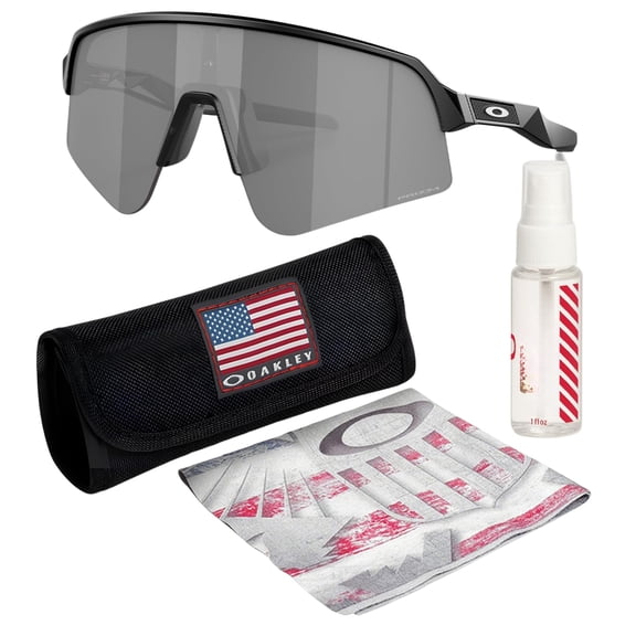 Oakley OO9465 Sutro Lite Sweep Rectangle Shaped Non-Polarized Sunglasses for Men - Includes Official Eyewear Kit - Matte Black Frame with Prizm Black Lens