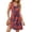Red Floral, variant on Fantaslook Summer Dresses for Women Casual V Neck Sleeveless Sundresses Floral Beach Short Dress with Pockets
