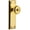 Lifetime Brass, variant on Grandeur Bouton Door Knob with Fifth Avenue Plate