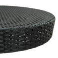 thumbnail image 3 of vidaXL Ensemble de Bar de Jardin 5 Pcs avec Coussins Poly Rotin Noir, 3 of 5