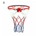 thumbnail image 2 of Ruiboury Children Basketball Hoop Portable PP Weatherproof Rim Indoor Outdoor Garage Wall-mounted Net with 8 Mounting Screws 25cm, 2 of 6